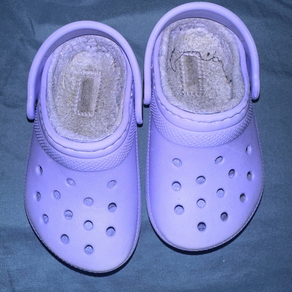 crocs for girls platform purple color